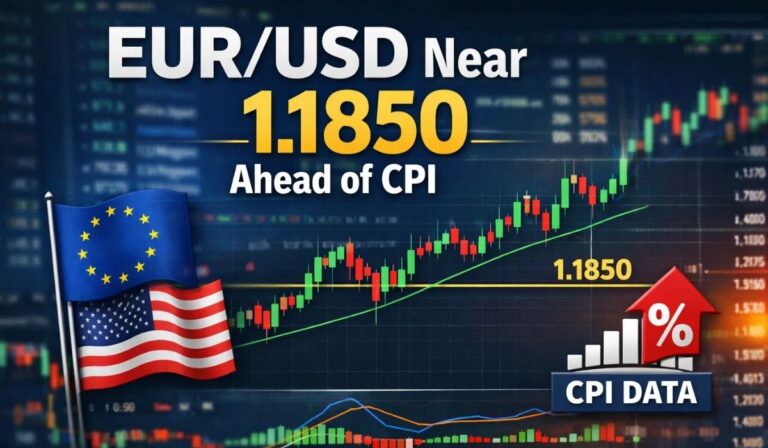 EUR/USD Near 1.1850 as CPI Data Looms, RSI Slips to 44