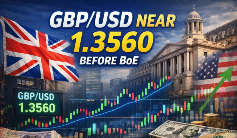 GBP/USD Wobbles Near 1.3560 as Traders Await Bank of England Decision