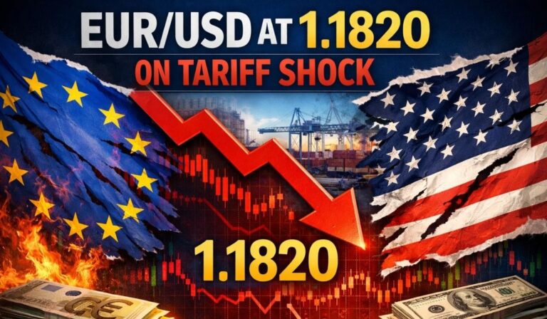 EUR/USD at 1.1820 as 15% Tariff Shock Pressures U.S. Dollar