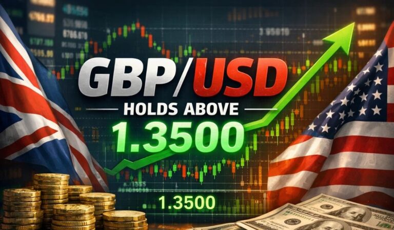GBP/USD Holds Above 1.3500 as UK Jobless Rate Hits 5.2% High