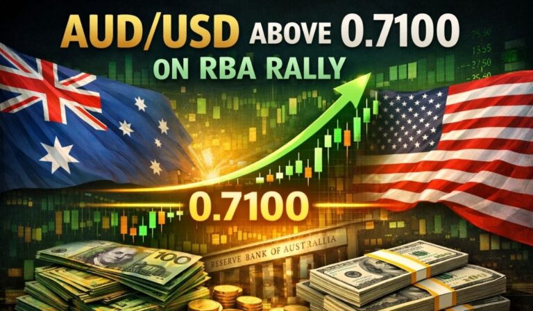 AUD/USD Above 0.7100: 6-Week Rally Fueled by 3.85% RBA Rate
