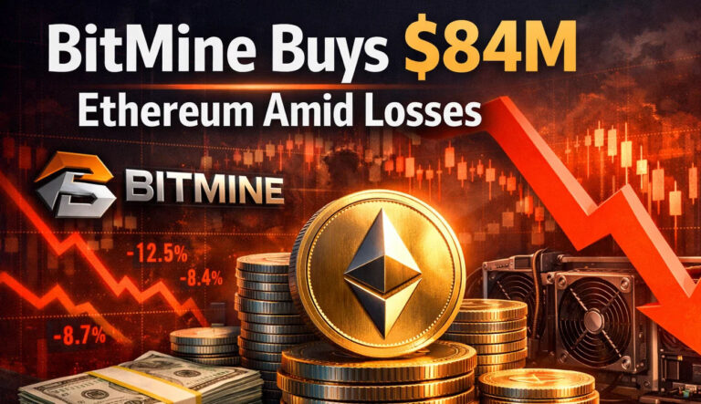 BitMine Buys $84M More Ethereum While Sitting on $8B Paper Losses
