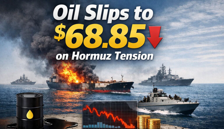 Oil Slips to $68.85 as 20% of Global Supply Faces Hormuz Tension
