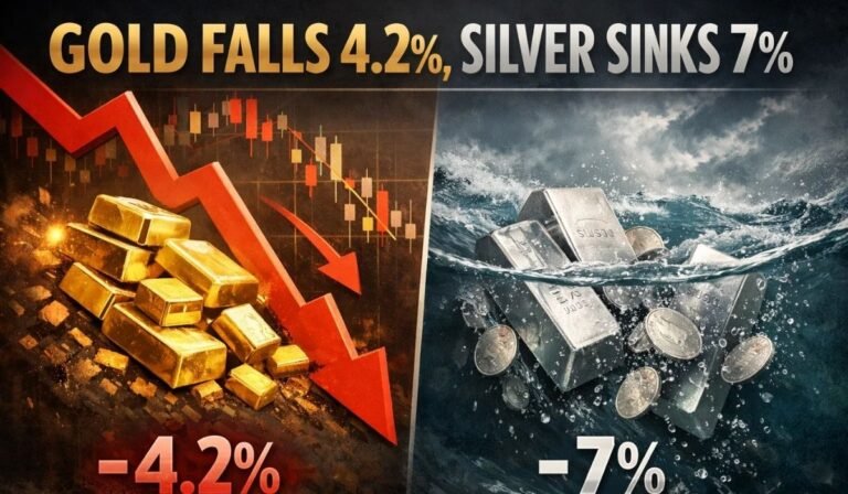 Gold Falls 4.2% After Warsh Pick;Silver Sinks 7% as Dollar Rises GloballyNow