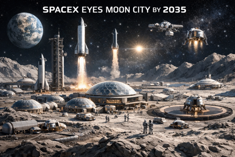 SpaceX Targets Moon City in <10 Years, Mars Pushed to March 2027