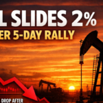 Oil Slides 2% After 5-Day Rally as Iran Conflict Drives 17% Weekly Surge