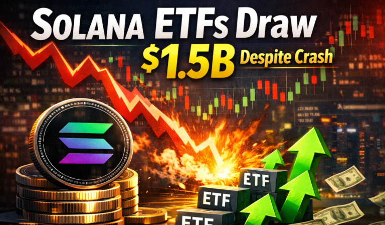 Solana ETFs Draw $1.5B Despite 57% SOL Crash Since July Launch