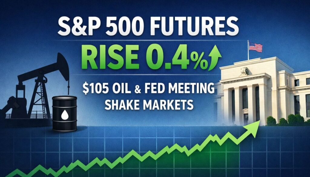 S&P 500 Futures Rise 0.4% as $105 Oil and Fed Meeting Shake Markets