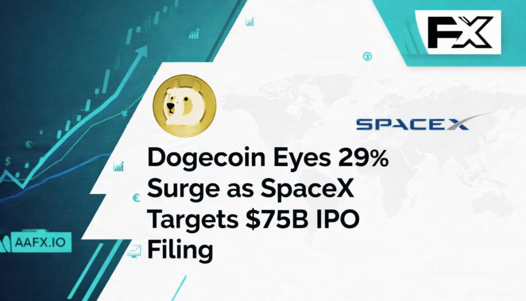 Dogecoin Eyes 29% Surge as SpaceX Targets $75B IPO Filing