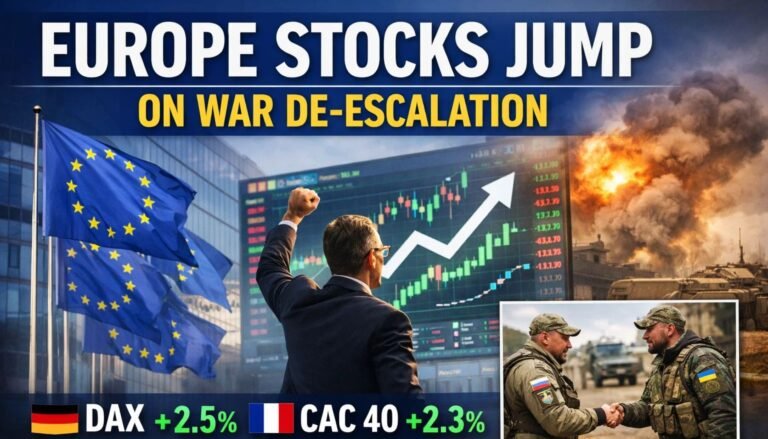 European Stocks Jump Up to 2.1% as Oil Falls on Iran War De-Escalation