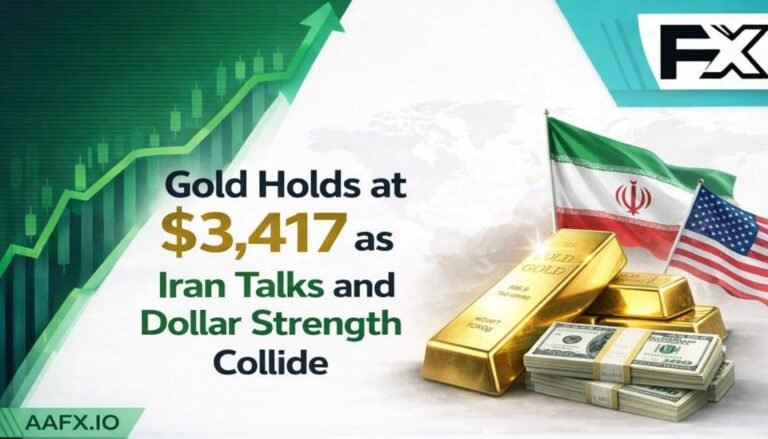 Gold Holds at $3,417 as Iran Talks and Dollar Strength Collide