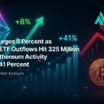 Ether Surges 8 Percent as Bitcoin ETF Outflows Hit 325 Million While Ethereum Activity Jumps 41 Percent
