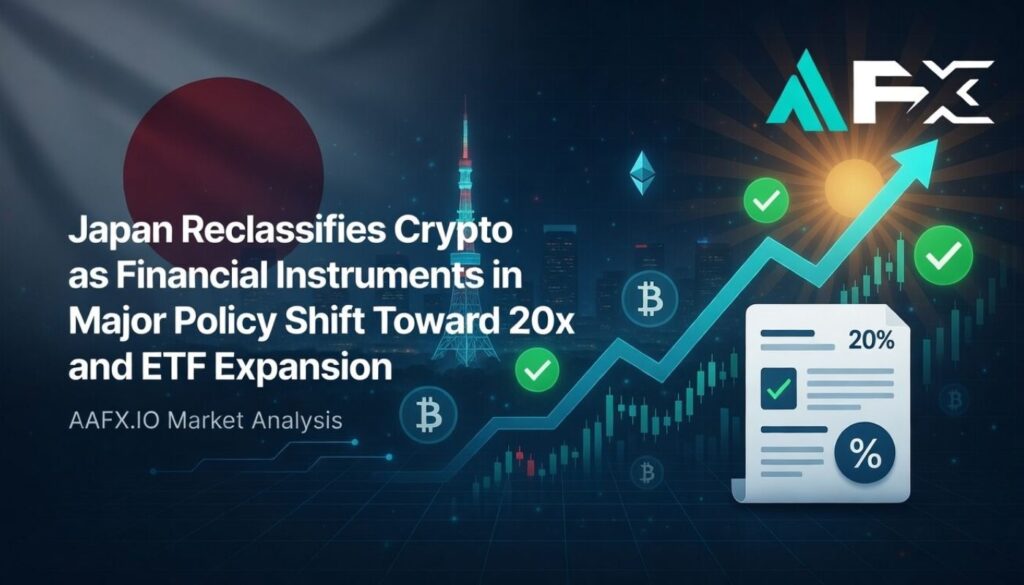Japan Reclassifies Crypto as Financial Instruments in Major Policy Shift Toward 20 Percent Tax and ETF Expansion