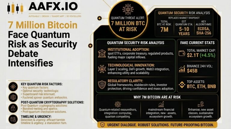 7 Million Bitcoin Face Quantum Risk as Security Debate Intensifies