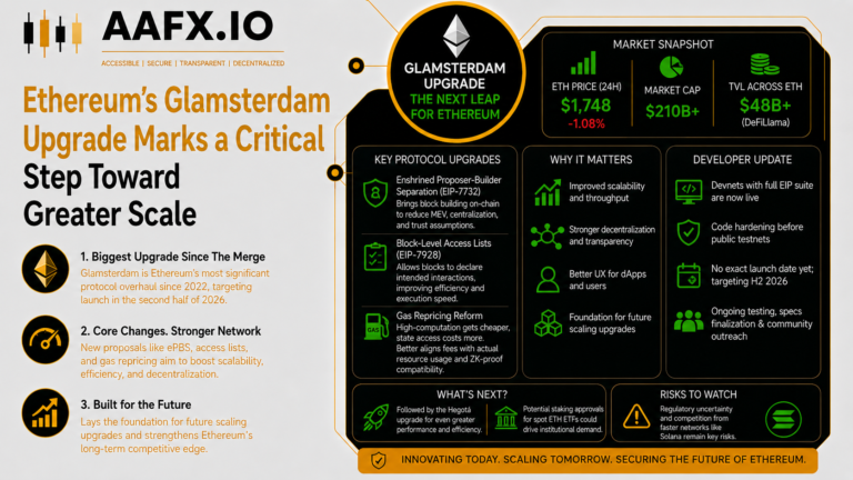 Ethereum’s Glamsterdam Upgrade Marks a Critical Step Toward Greater Scale