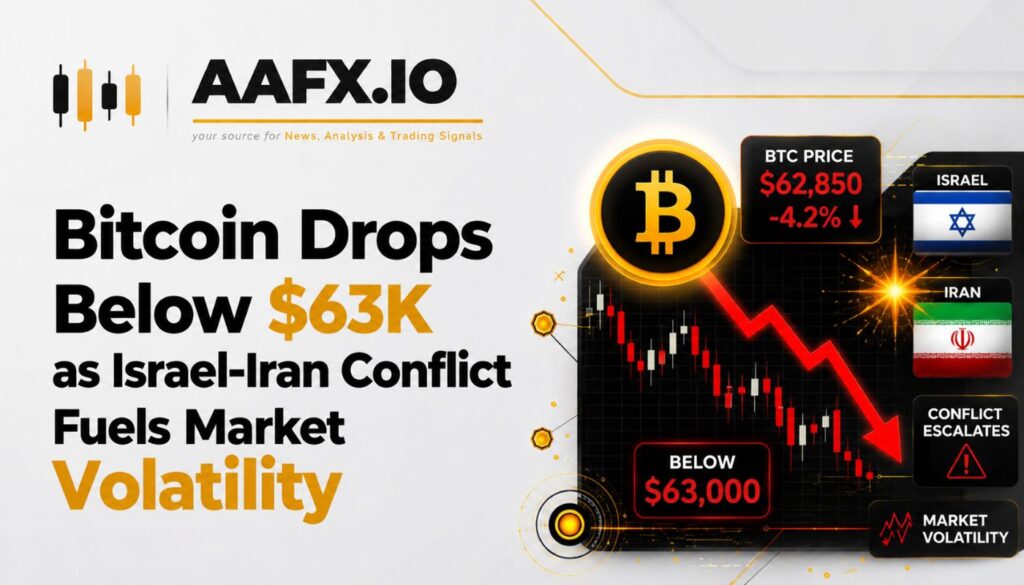 Bitcoin Drops Below $63K as Israel-Iran Conflict Fuels Market Volatility