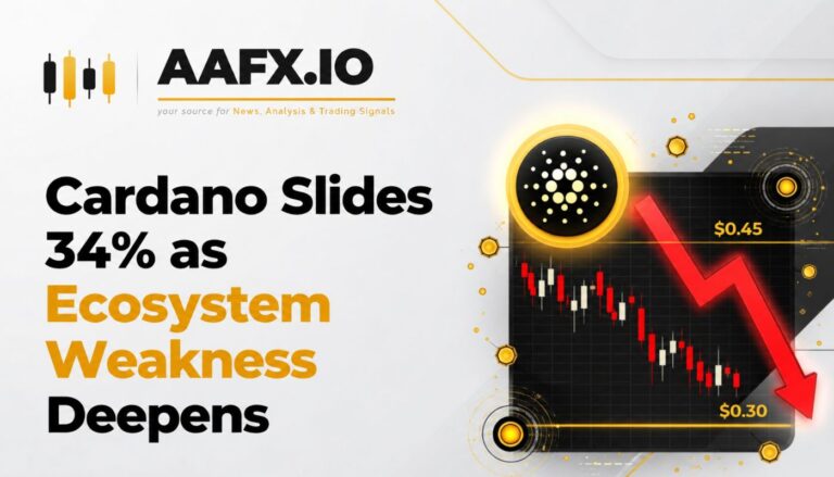 Cardano Slides 34% as Ecosystem Weakness Deepens