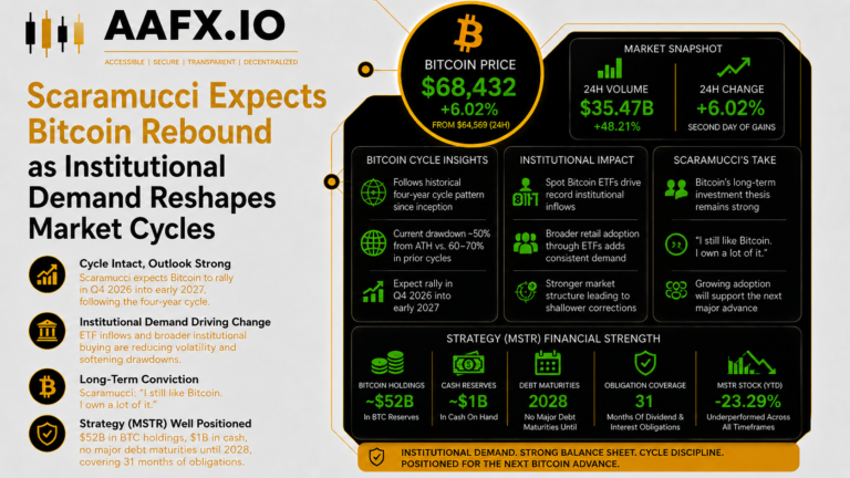 Scaramucci Expects Bitcoin Rebound as Institutional Demand Reshapes Market Cycles