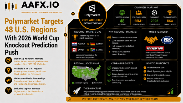 Polymarket Targets 48 U.S. Regions With 2026 World Cup Knockout Prediction Push