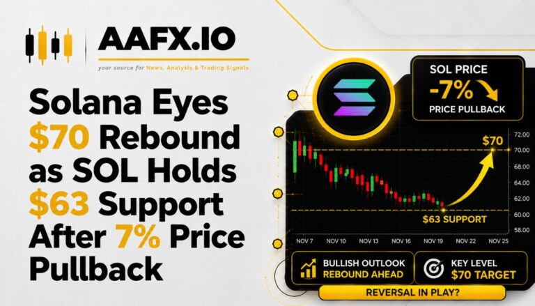 Solana Eyes $70 Rebound as SOL Holds $63 Support After 7% Price Pullback