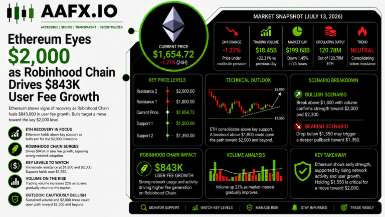 Ethereum Eyes $2,000 as Robinhood Chain Drives $843K User Fee Growth