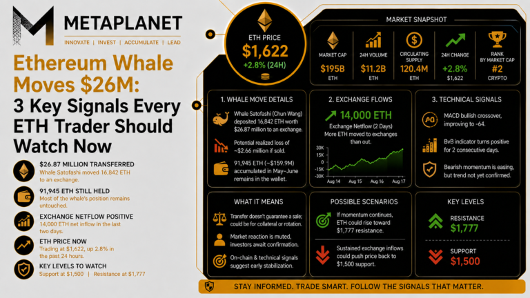 Ethereum Whale Moves $26M: 3 Key Signals Every ETH Trader Should Watch Now