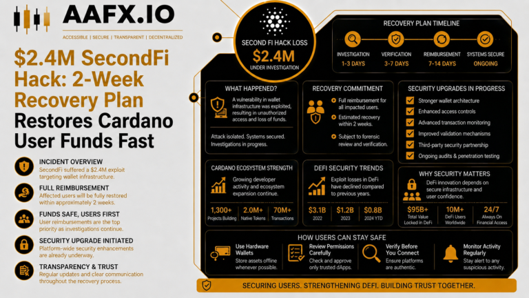 $2.4M SecondFi Hack: 2-Week Recovery Plan Restores Cardano User Funds Fast