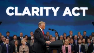 Trump Pushes Congress on CLARITY Act as Senate Democrat Says No Response