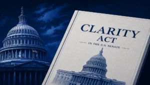CLARITY Act Faces 18-State Pushback Ahead of Key Senate Cloture Vote Today