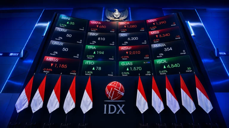 Indonesia Stocks Close Lower; IDX Composite Falls 0.60% as Financials and Infrastructure Weigh