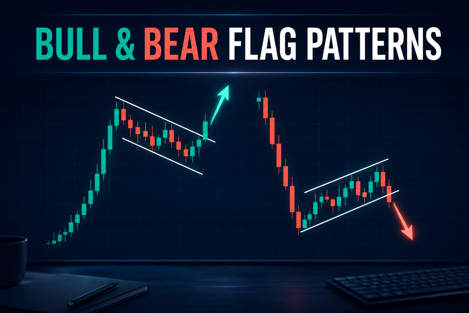 Flag Patterns in Forex: How to Trade Bull Flags and Bear Flags