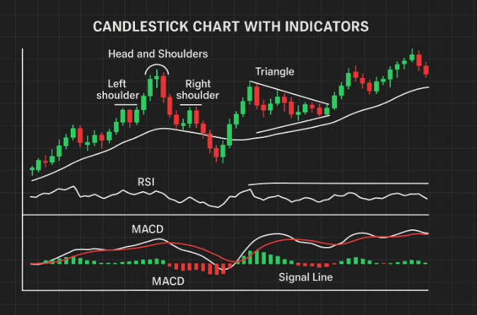 Forex technical analysis with candlesticks and indicators