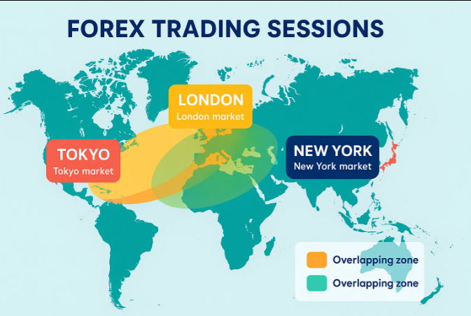 Tokyo London and New York forex trading sessions