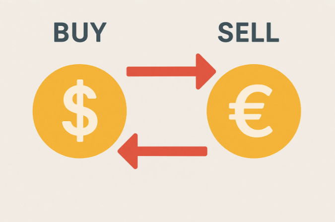 How buying and selling works in a forex currency pair